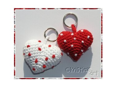 Häkelanleitung Herz - Schlüsselanhänger