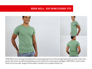 HERR BELA sportliches Herrnshirt mit schräger Seitennaht - Bild 3