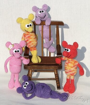 Häkelanleitung Amigurumi - Schmetterlinge im Bauch