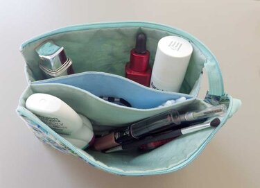 Tasche Doppelmoppel - 3 Innentaschen und ein Reißverschluss - Nähen