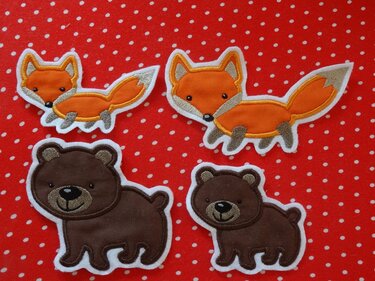 Stickdatei Waldtiere Appli - Sticken