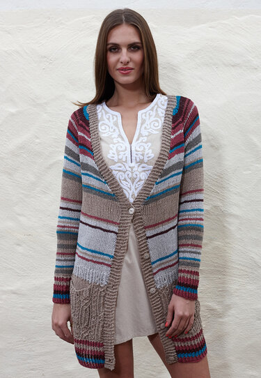 Strickanleitung Longcardigan Alison - Bild 3