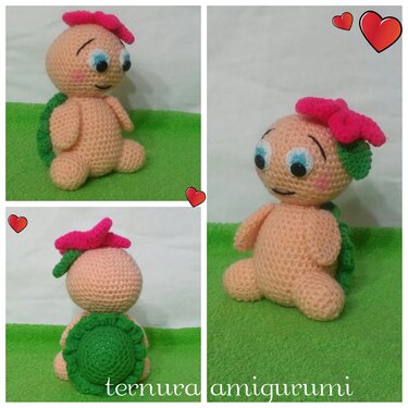 Crochet pattern for love turtles PDF english-deutsch-dutch