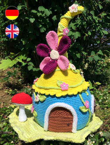 Crochet Pattern Flower House