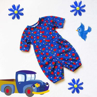 Romper for baby and toddler,Overalls  girl boy baby children clothes, children's sewing pattern and instruction,to fit 3 months to 3 years