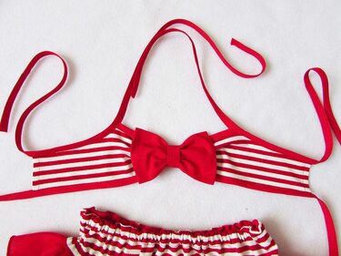 Bikini girls swimsuit baby toddler, beach suit for girl baby to fit 2 to 8 years. - Sewing