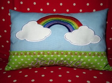 Regenbogen Kissen ITH Stickdatei - Bild 3