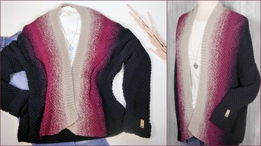 Strickanleitung - Cardigan GRADICOLOR - Farbverlauf - No.213 - Bild 6