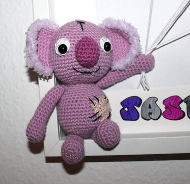 koala baby card crochet pattern english version