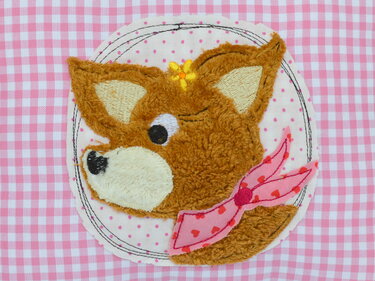 Stickdatei Reh doodle 10x10cm - Sticken