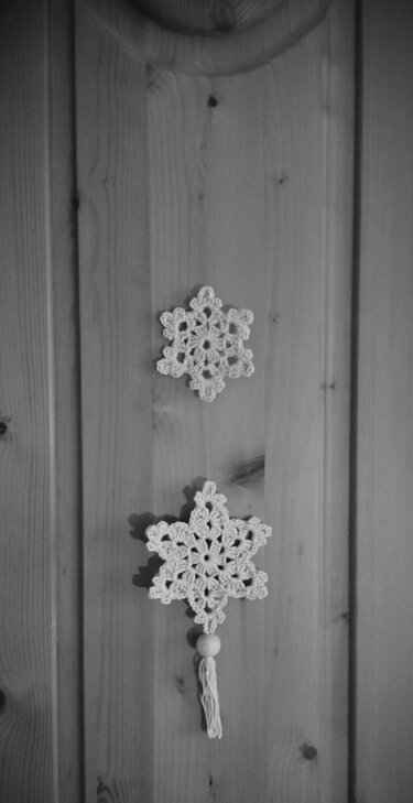 Häkelanleitung Fenster-Deko Stern