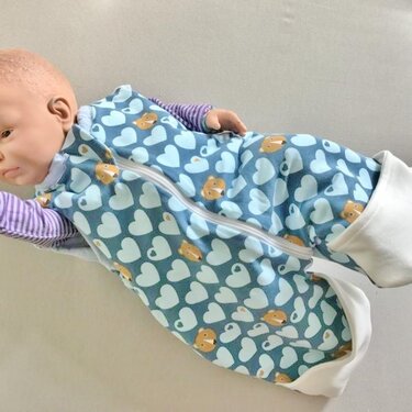 schlummerfluff ~ Schlafsack mit Beinen für Babys und Kleinkinder (Gr. 50/56-110/116) - Nähen