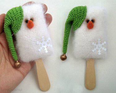 175 Crochet Pattern - Ice cream fridge magnet - Amigurumi soft toy PDF file by Borisenko CP