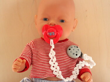 Häkelanleitung Schnullerkette "Babylove" Schnullerband