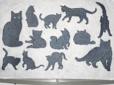 Katze Silhouette Stickdatei - Sticken