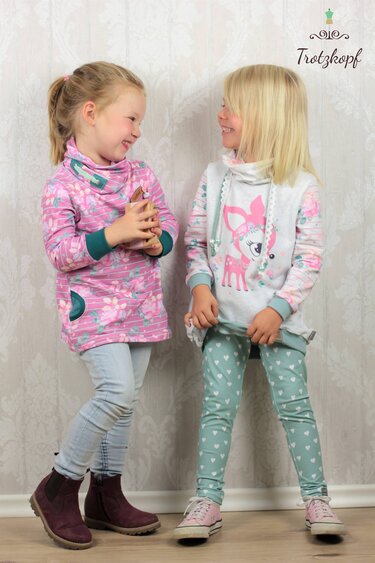 Longhoodie Susanna Gr. 98 - 164 - Nähen