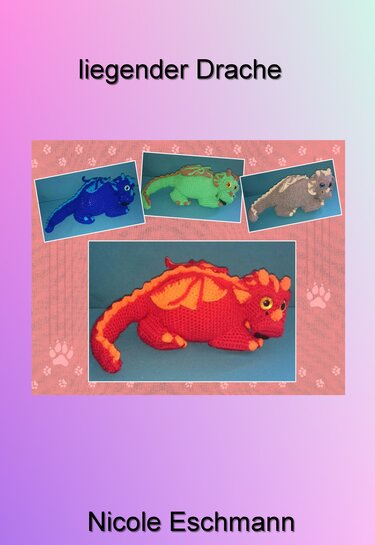 Liegender Drache Amigurumi - Bild 3