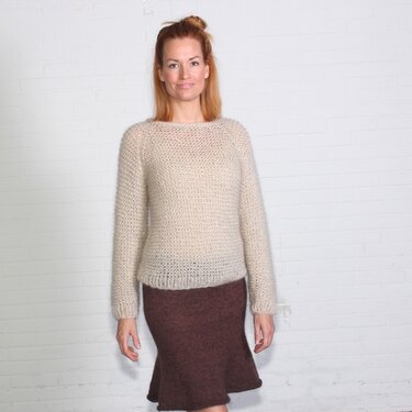 Kid Mohair Garter Jumper - Knitting