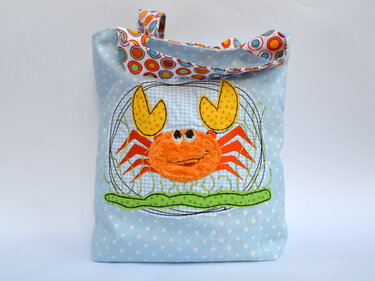 Stickdatei Krebs doodle 13x18cm - Sticken