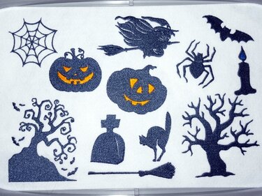 Halloween Silhouette Stickdatei - Sticken