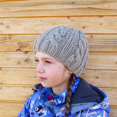 Beanie hat, knitting pattern, size for toddler, child, adult.