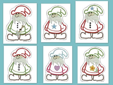 ITH Stickdatei Zwerg Greifling/Rassel für den 13x18cm Rahmen - Sticken