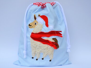 Stickdatei Winterlama 2er SET ab dem 13x18cm Rahmen - Sticken