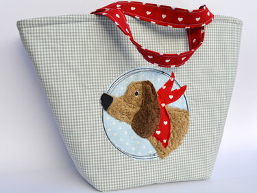 Stickdatei Doodle Dackel Anton 10x10cm - Sticken