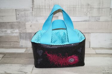 Utensilo Körbchen ZweiFach Nähanleitung und Schnittmuster