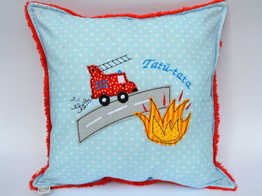Stickdatei Feuerwehr doodle für den 13x18cm Rahmen - Sticken
