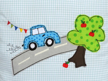 Stickdatei Doodle Autostraße 13x18cm - Sticken