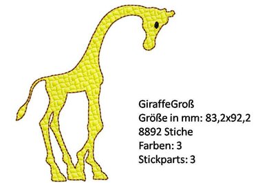 Stickdatei Giraffen - Sticken