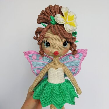 Fairy crochet amigurumi doll Astrid pattern, Amigurumi doll base EN, DE, FR