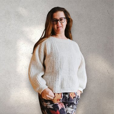 Strickanleitung für den Pullover "Hedera" mit Drop Shoulder - Bild 9