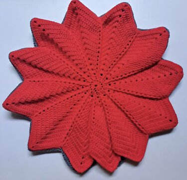 Stern Kissen Hülle - Häkeln