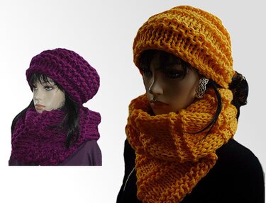 Strickanleitung "Mütze & Schal" - Bild 2