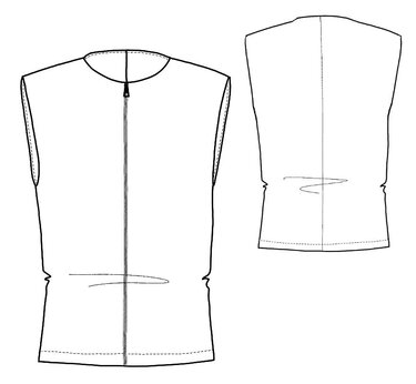 Schnittmuster/E-Book für eine Kinderweste Elleni in 4 Größen: 92-98-104-110 - Nähen