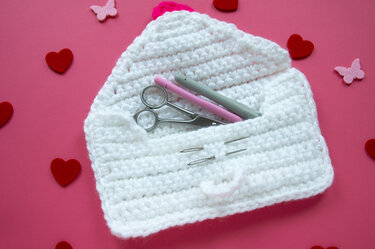 Love Letter Crochet Hook Case For Valentines Day Gift