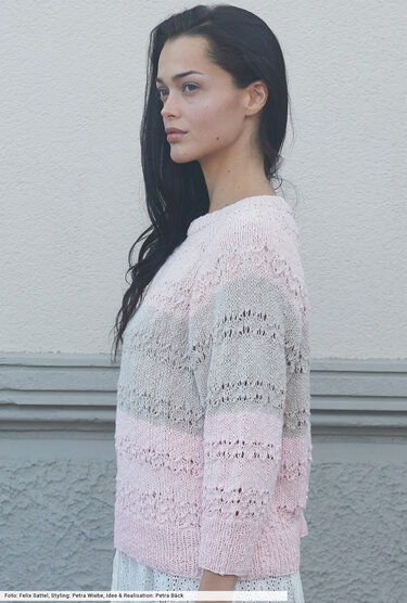 Dreifarbiger Raglanpulli - Bild 2