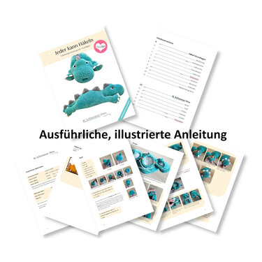 Häkelanleitung XL Schlummerdino - Bild 4