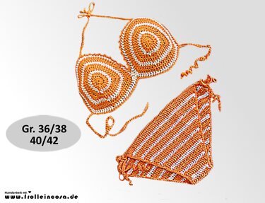 Häkelanleitung "Sonnenbikini" Gr. 36/38 & 40/42