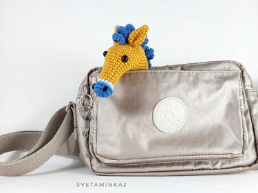 Horse Crochet Pattern Amigurumi Keychain Crochet Bag Charm/ Pendant/ Decor