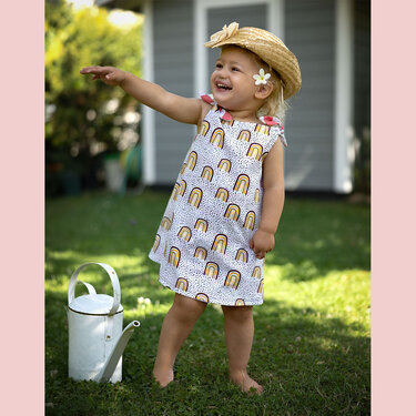 Schnittmuster zauberhaftes Wendekleid Gr. 80-128 Inkl. YouTube Anleitung - Bild 2