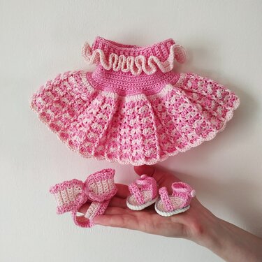 Häkel-Outfit-Muster für die Lulu-Puppe, Amigurumi-Puppen-Kleidungsmuster - Häkeln