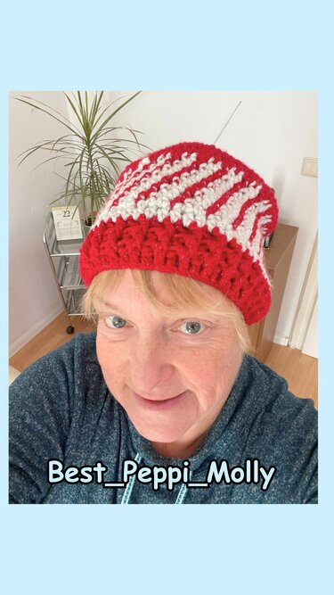 Crochet Pattern Beanie color work, 4 sizes, 0-99 years