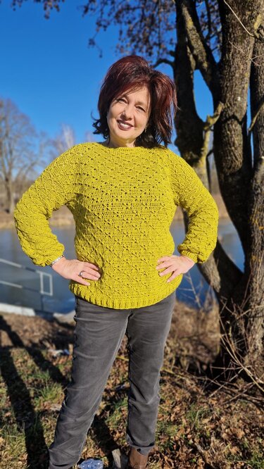 Häkelanleitung Jacke/Weste/Pullover/Pullunder Aponi