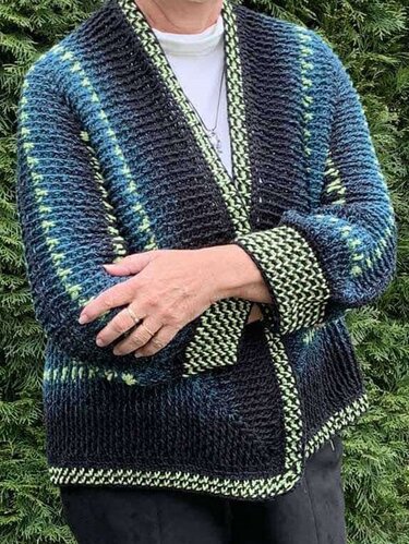 Häkelanleitung Hexagon Jacke Glückstrio - Bild 10
