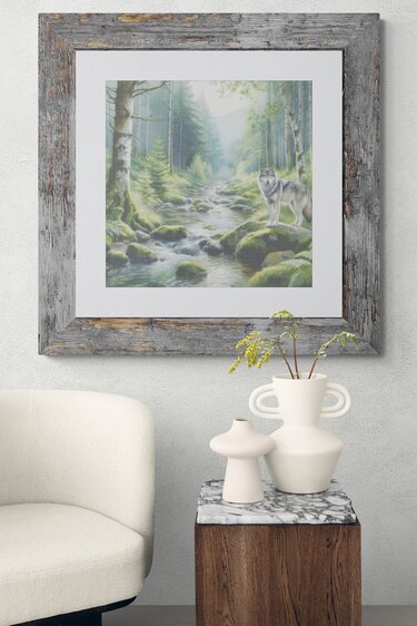 WOLF IN THE FOREST, cross stitch pattern in PDF - Embroidery