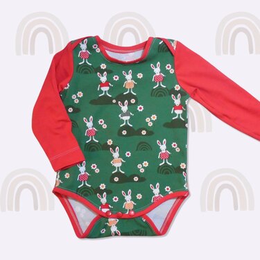 Nähanleitung + Schnittmuster für Baby Body Gr 62-140 auch für Nähanfänger