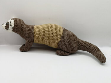 Ferret - crochet pattern by NiggyArts